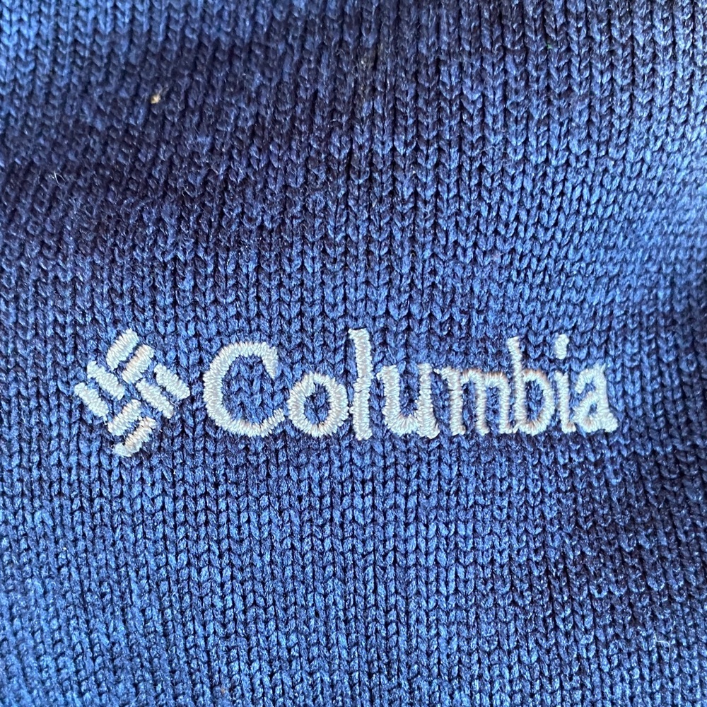 Columbia Deep Blue Knitwear Hoodie XSmall - Picture 2 of 2